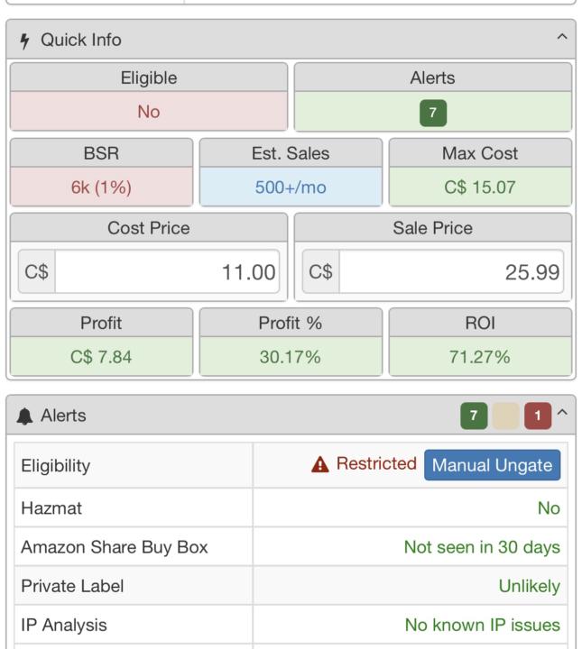 3 out of 4 of my SKU sent to Amz got Gated