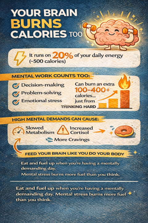 Your brain burns up to 500+ calories a day (and most people ignore this)