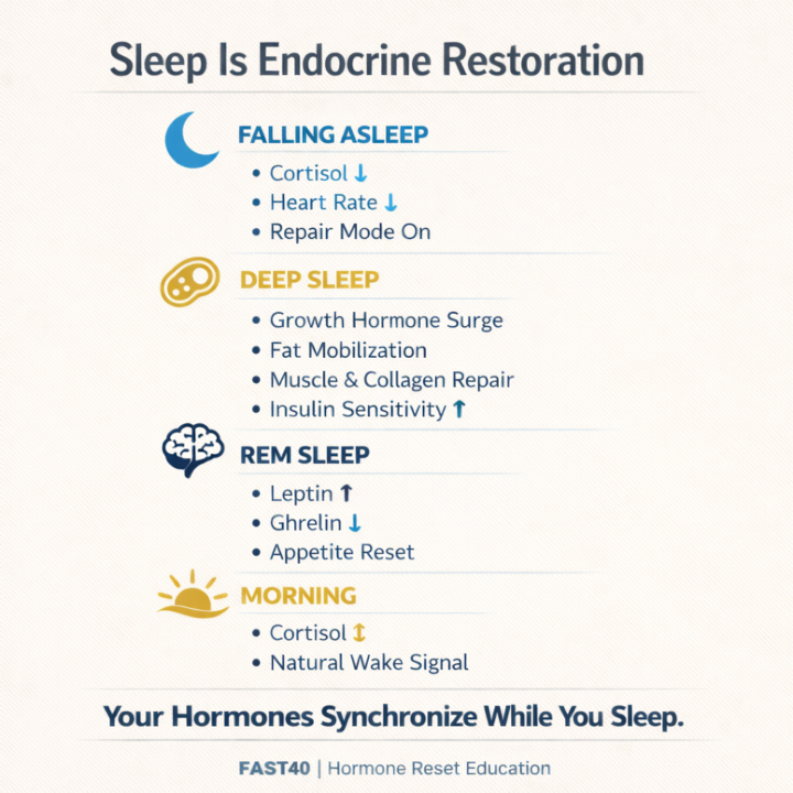 The Most Important Hormone Reset Happens at Night.
