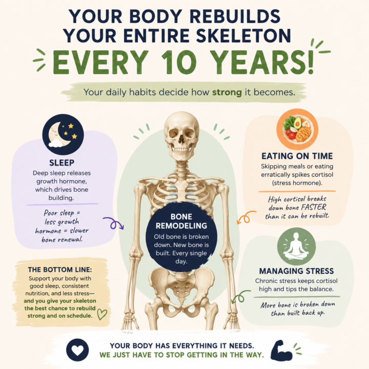 Your Body Rebuilds Your Entire Skeleton Every 10 Years… But Most People Are Slowing It Down Without Realizing It