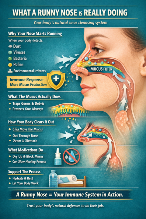 Before You Try to Stop a Runny Nose, Read This