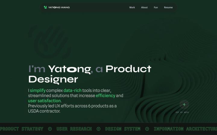 Sneak peek of my new portfolio site (WIP)