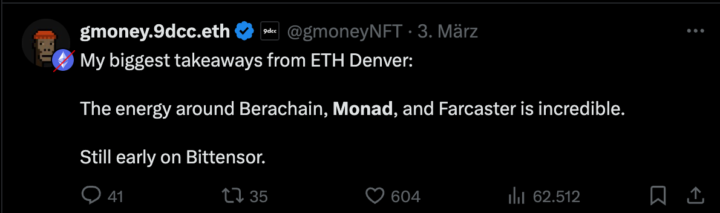 AI project on MONAD (token available)
