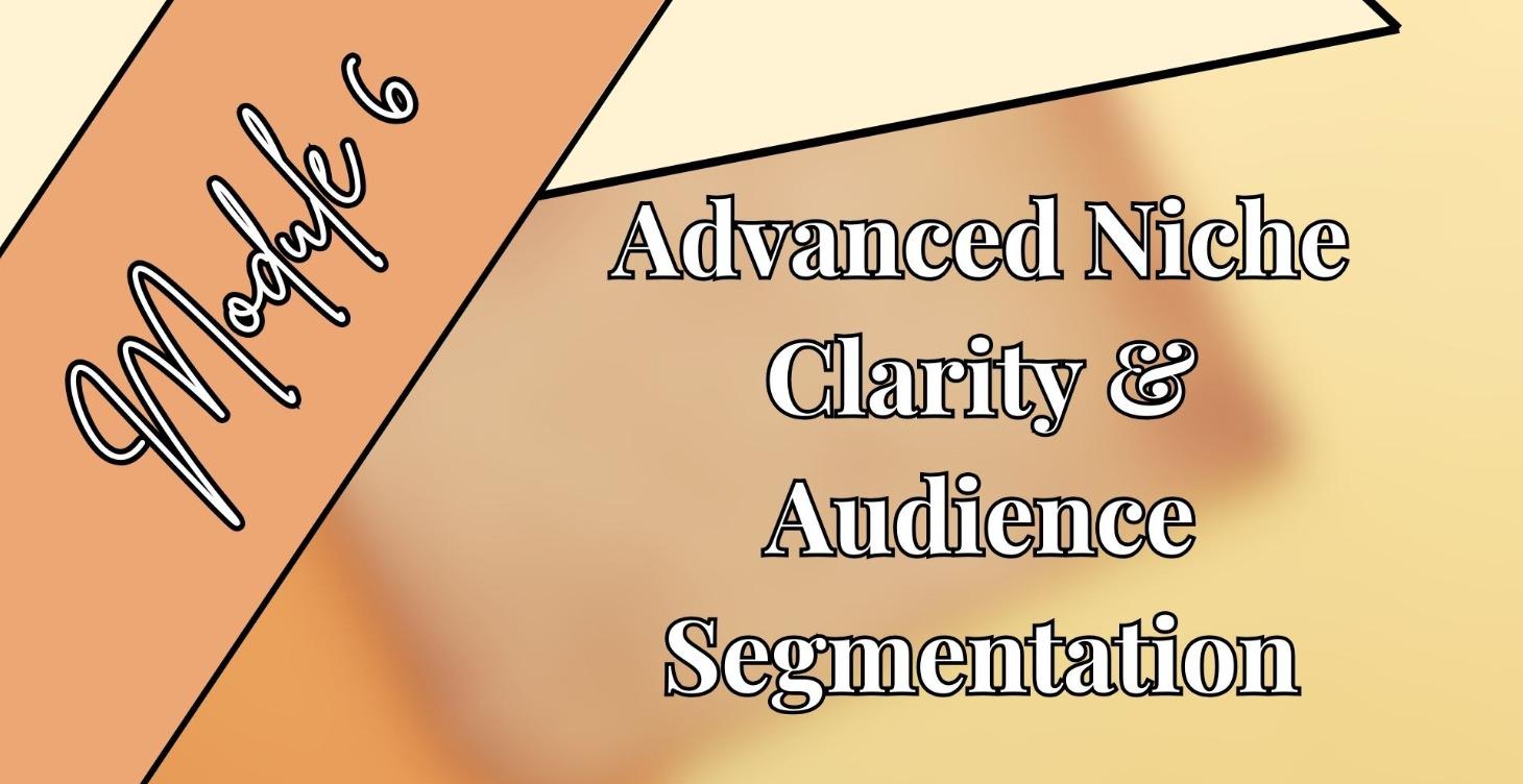 P. 2: M. 6 Adv. Niche Clarity & Audience Seg.