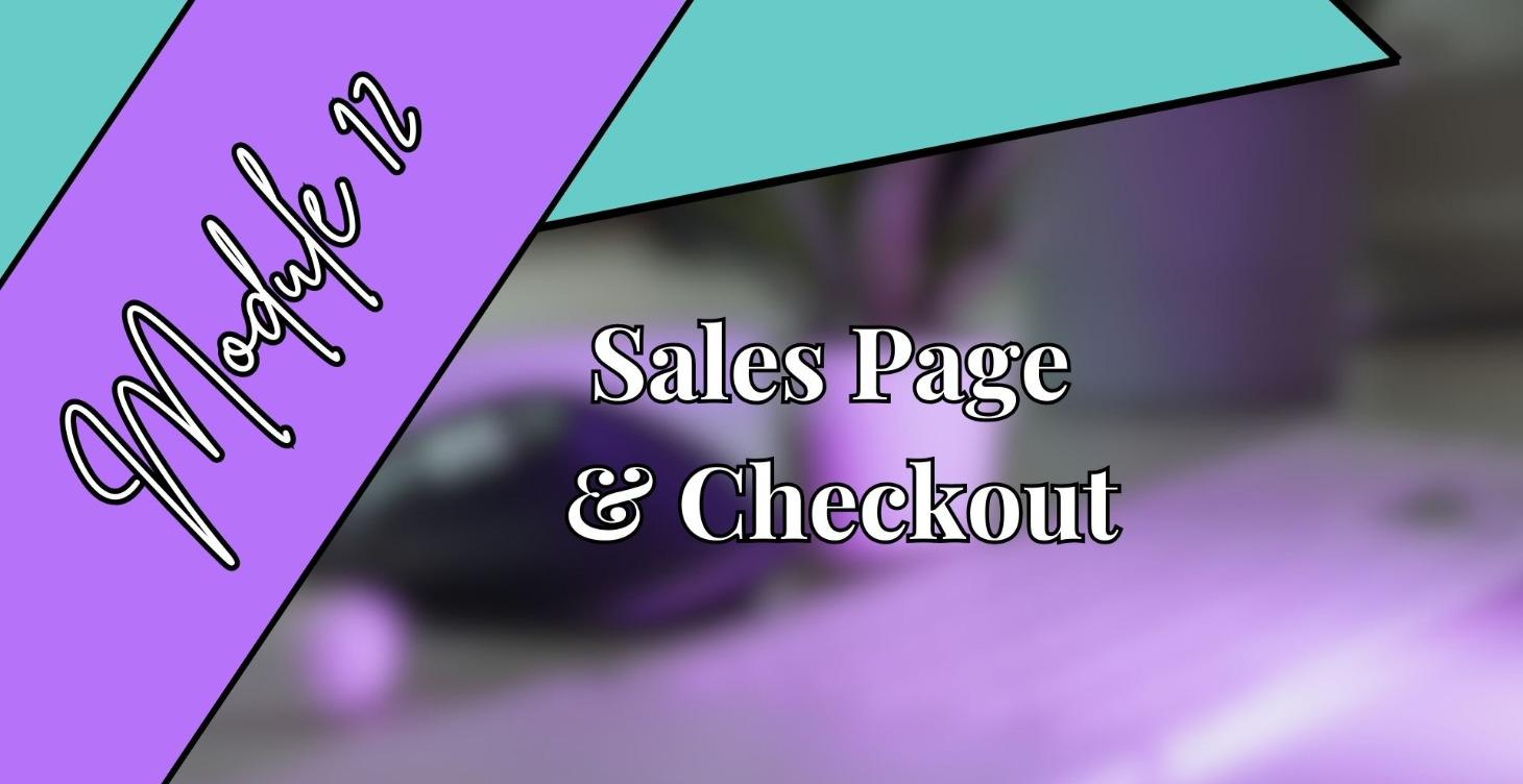 Sales Page and Checkout