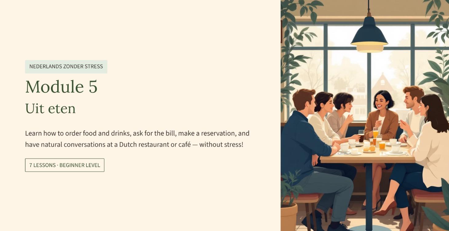 Module 5: Uit eten