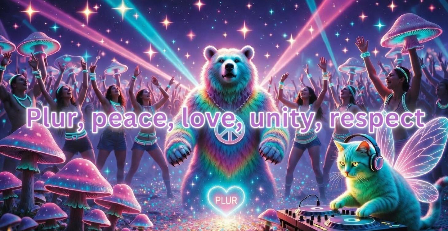 PLUR: Peace, Love, Unity, Respect