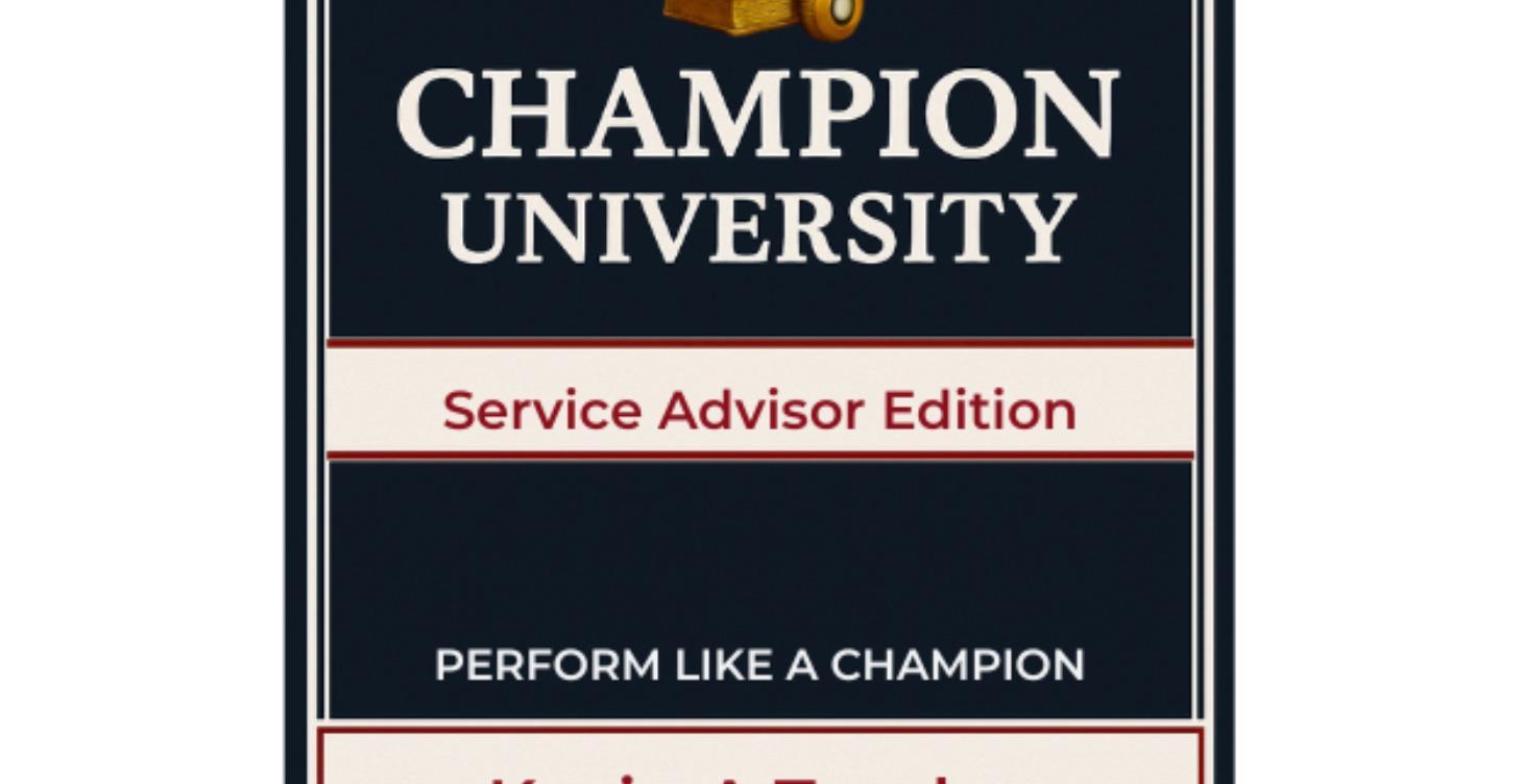 DVI Training - Service Advisor Edition