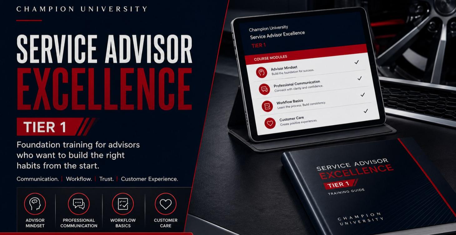 Service Advisor Excellence:  Tier 1 Beginner