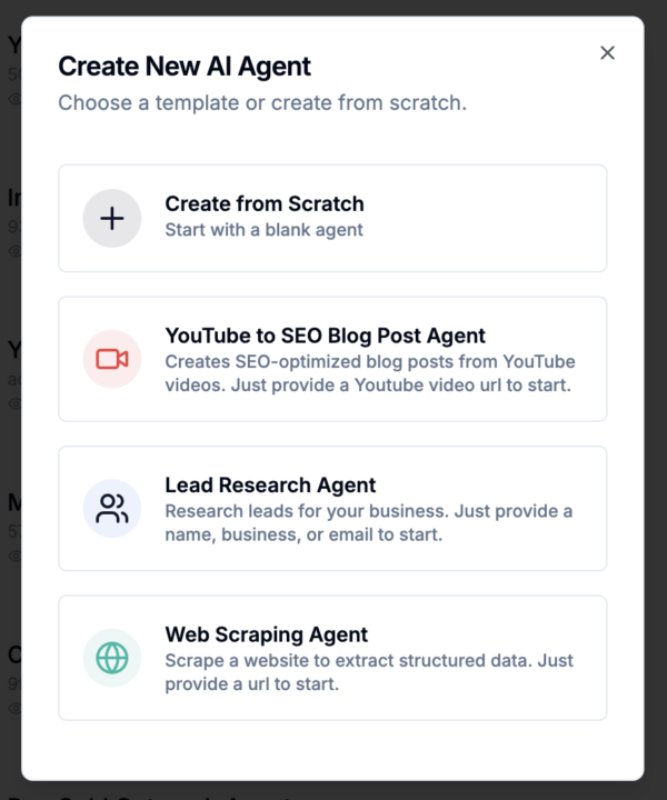 Just added some new AI Agent templates 🥳