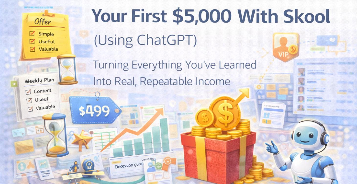 📘 Course 10: Your First $5,000 With Skool