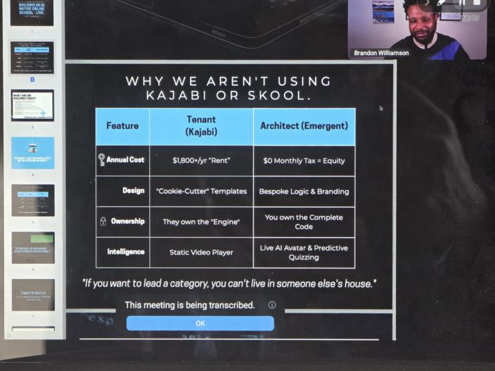 Builders in Residence: How Brandon Shipped an AI-Native Online School