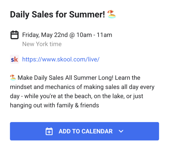 make daily sales this summer! 🏖️ FREE workshop Friday 5.22