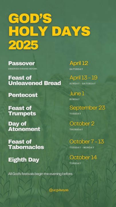🚨 ANNOUNCEMENT: Holy Day Schedule