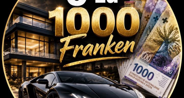 Von 0 zu 1000CHF.-