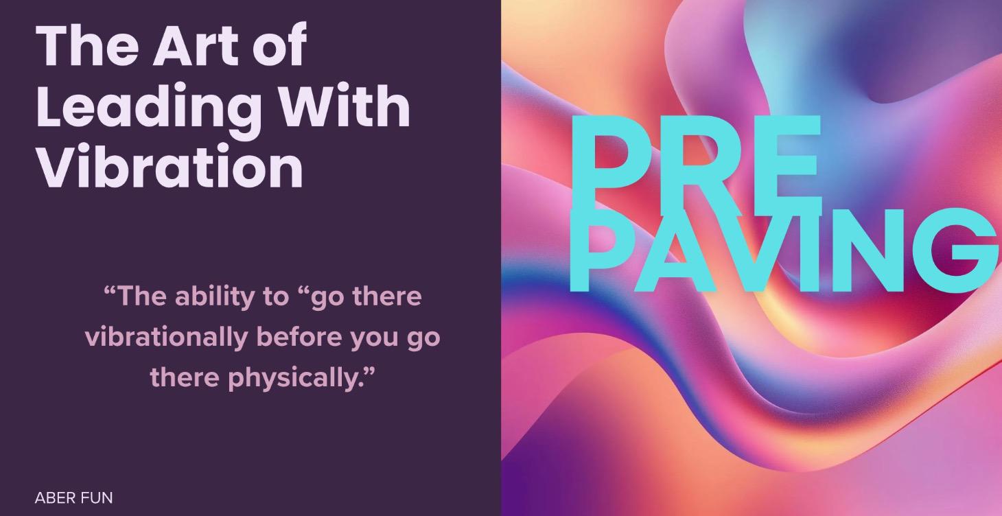 Pre-Paving – The Art of Leading with Vibration