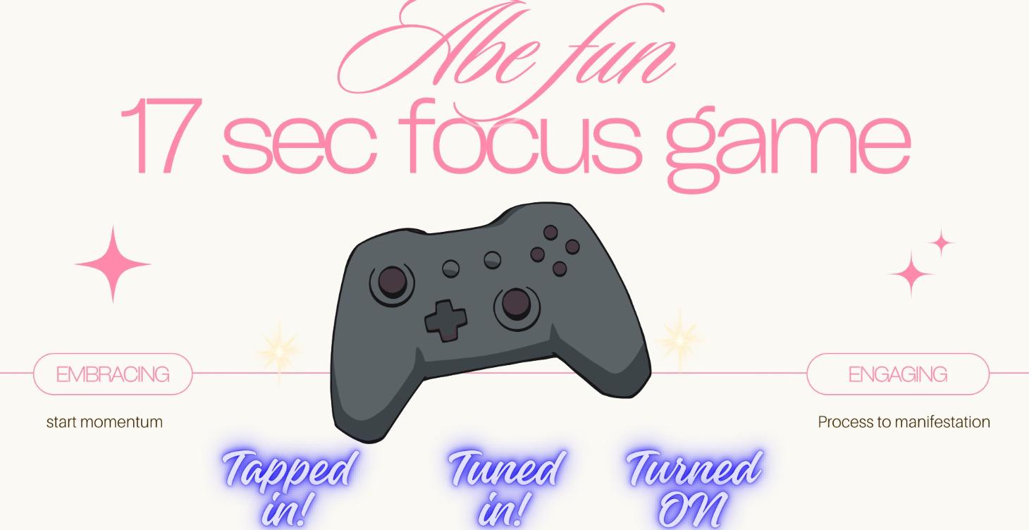 17-Second Focus Game Worksheet