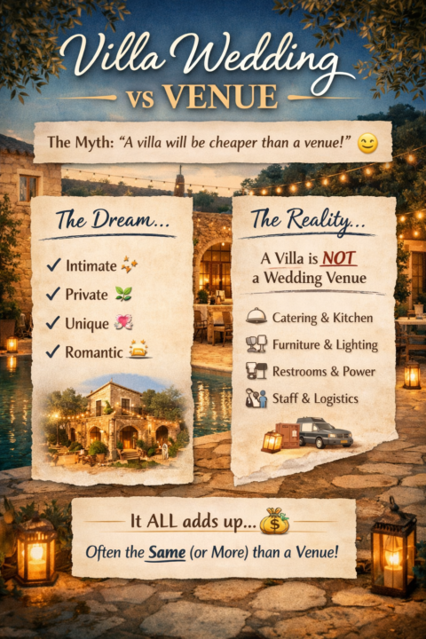 Thinking of having your wedding at a private villa? Read this first…
