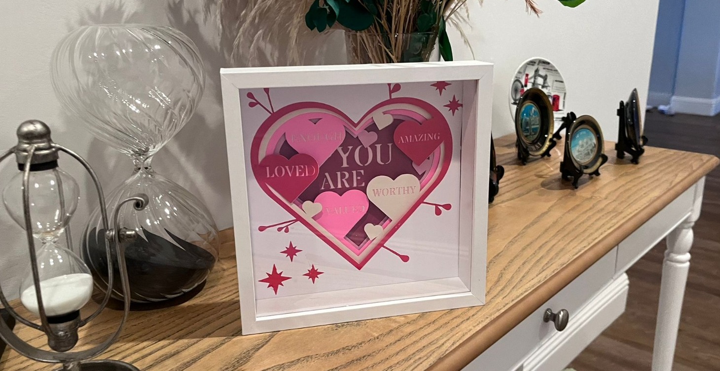 Valentine’s Shadow Box