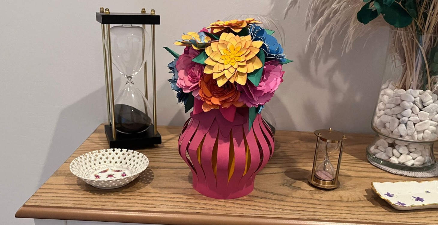 Vase and Flowers (Cardstock)