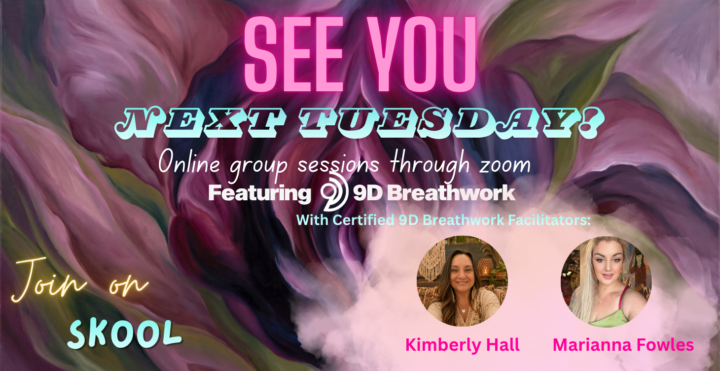 💜 Announcing "See You Next Tuesday" — Free Weekly 9D Breathwork for Everyone