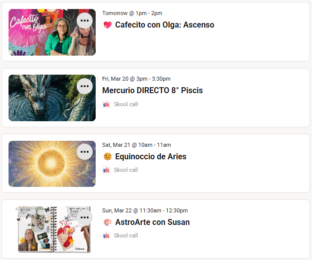 Ojito a nuestro 📆 CALENDARIO