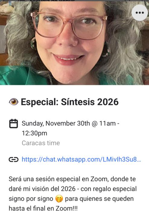 OJO 👁️ al Calendario 👁️ Especial Síntesis 2026!