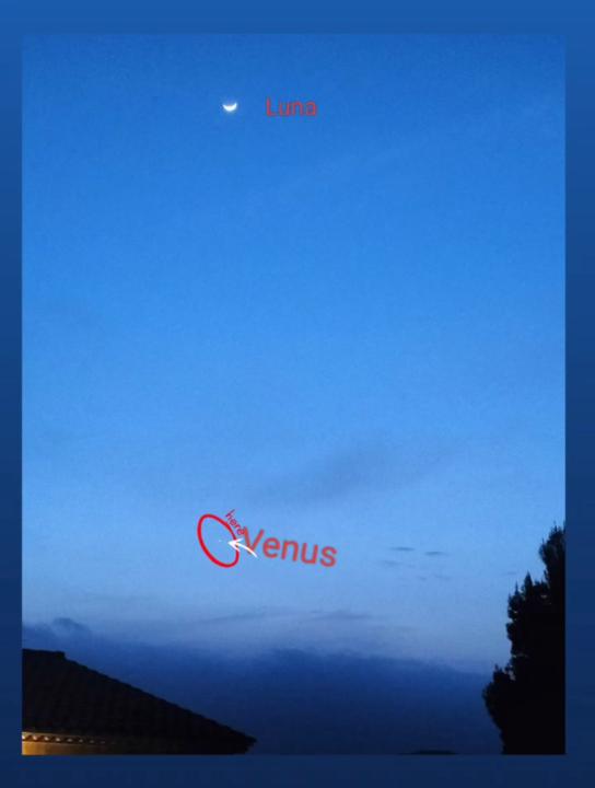 Venus y Luna