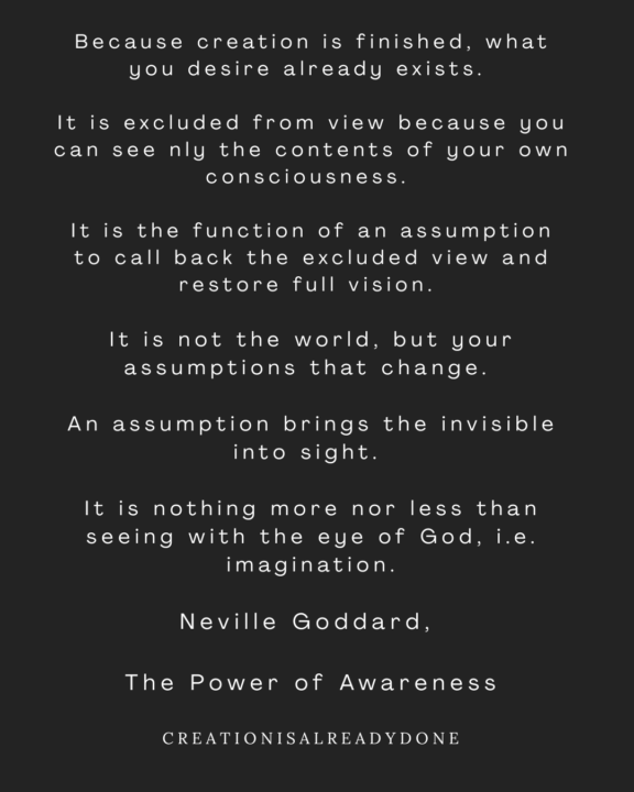 Why Creation Is Already Done 