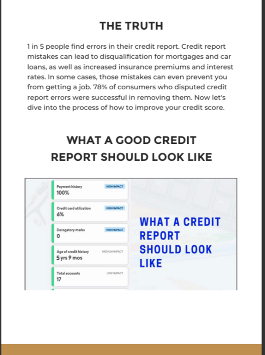 What should my Personal Credit Profile Look Like?