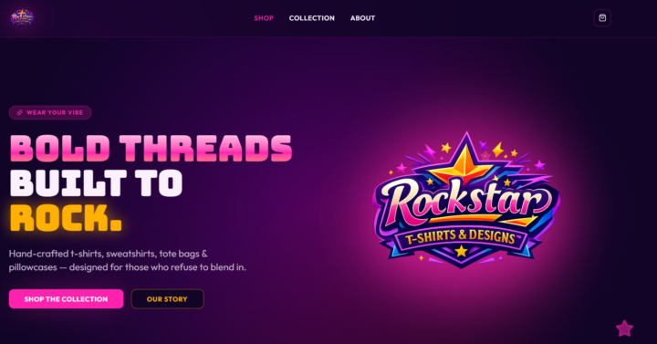 Rockstar T-Shirts &  Designs Logo