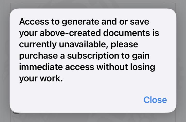 Account Error
