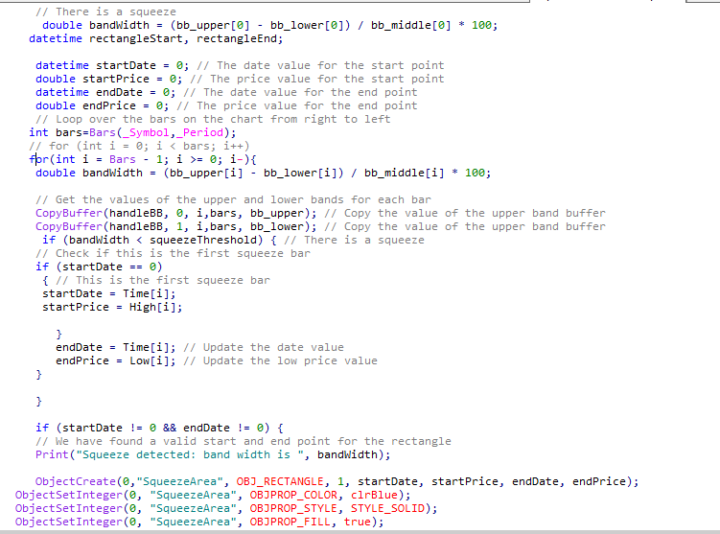 Udeclared identifier (visual squeeze detector)