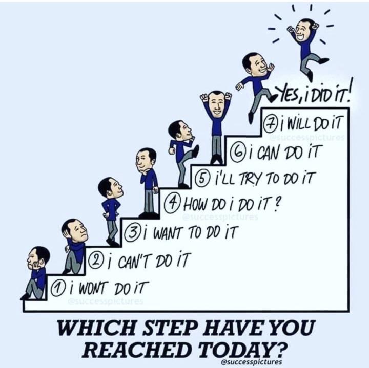 Every step is an achievement. 