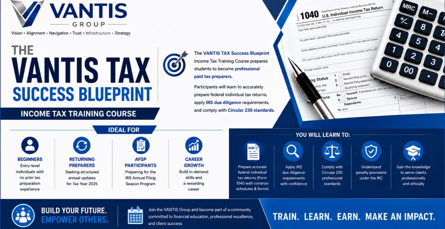 VANTIS Tax Success Blueprint 2.5 - Pilot Course