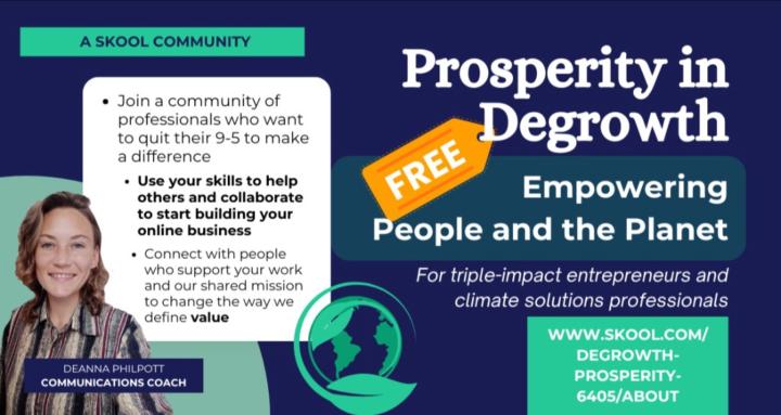 Prosperity in Degrowth