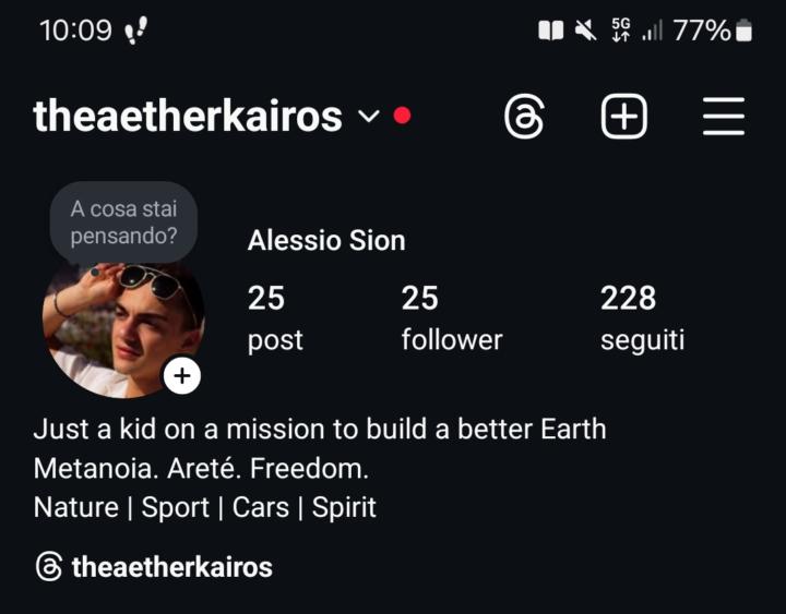 Profile setup feedback