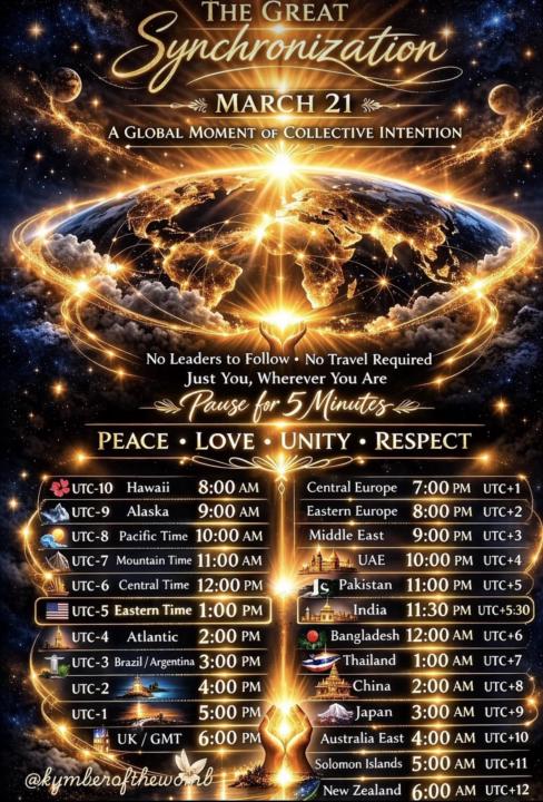 🌍 World Meditation 🧘‍♀️ Spring Equinox ☀️