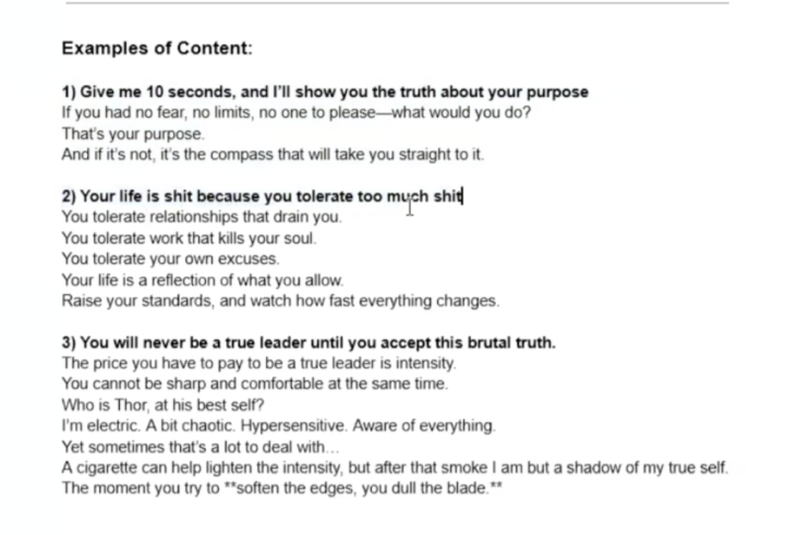 Balancing the masculine and feminine in your content 🫳 🫴