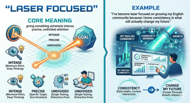 New Vocabulary: “Laser Focused”
