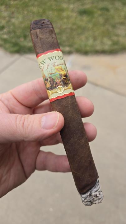 Staying warm with stogies!