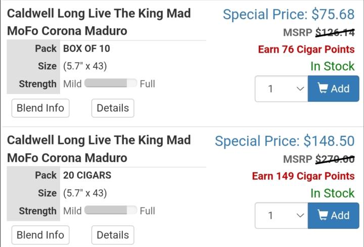 Caldwell Mad King Mofo
