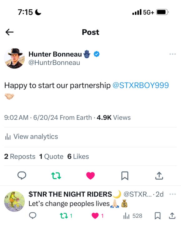 STXRBOY999 partnership