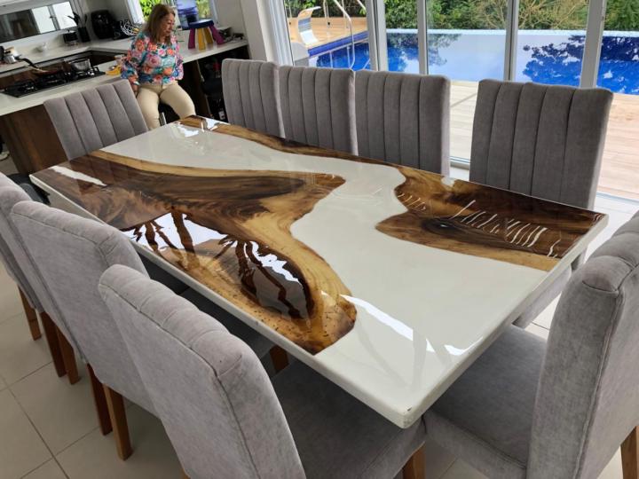 mesas en resina epoxica