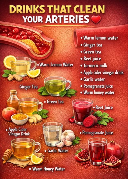 ❤️ Drinks That Support Artery Health