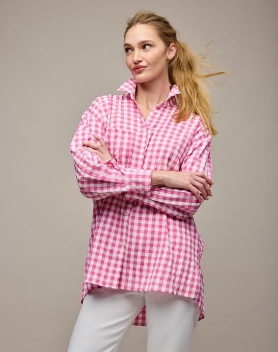 Gingham Button-Down Top for $37.00
