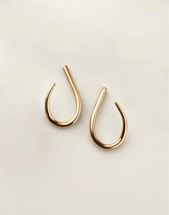 Golden Bend Statement Earrings for $10.00!