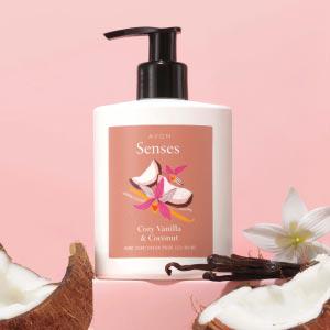 FREE Senses Cozy Vanilla and Coconut Hand Soap with select $25 purchase!