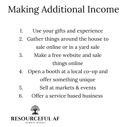 Making additional income