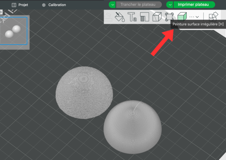 Nouvelle découverte sur Bambu Studio : l’option Surface irrégulière !